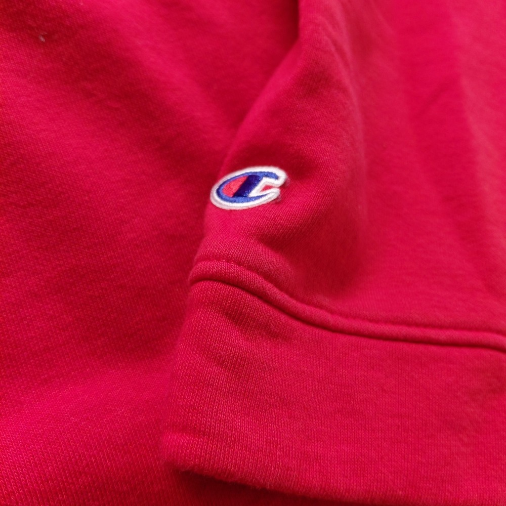 Ohio State Buckeyes NCAA 1/4 Snap Womens LARGE Pullover Front Pocket Red Logo - Picture 5 of 12